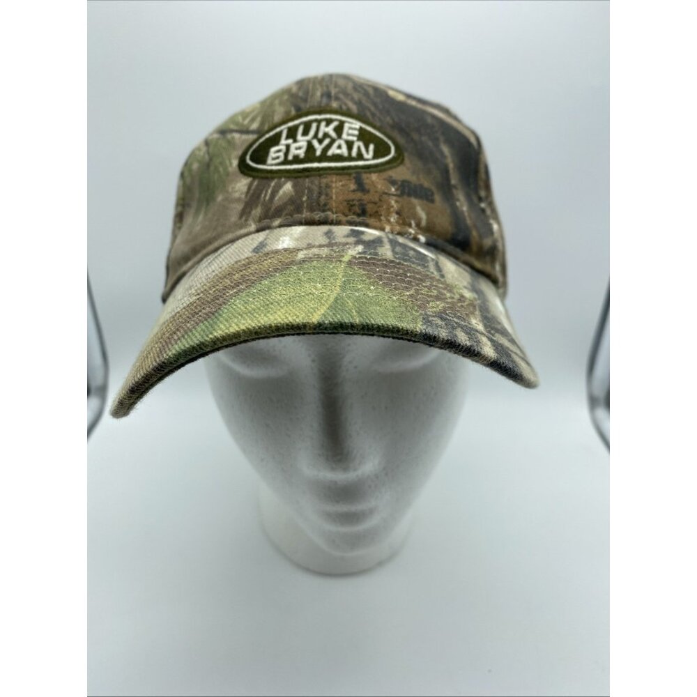 Luke Bryan Real Tree Green Camo Baseball Cap Hat Hook-Loop